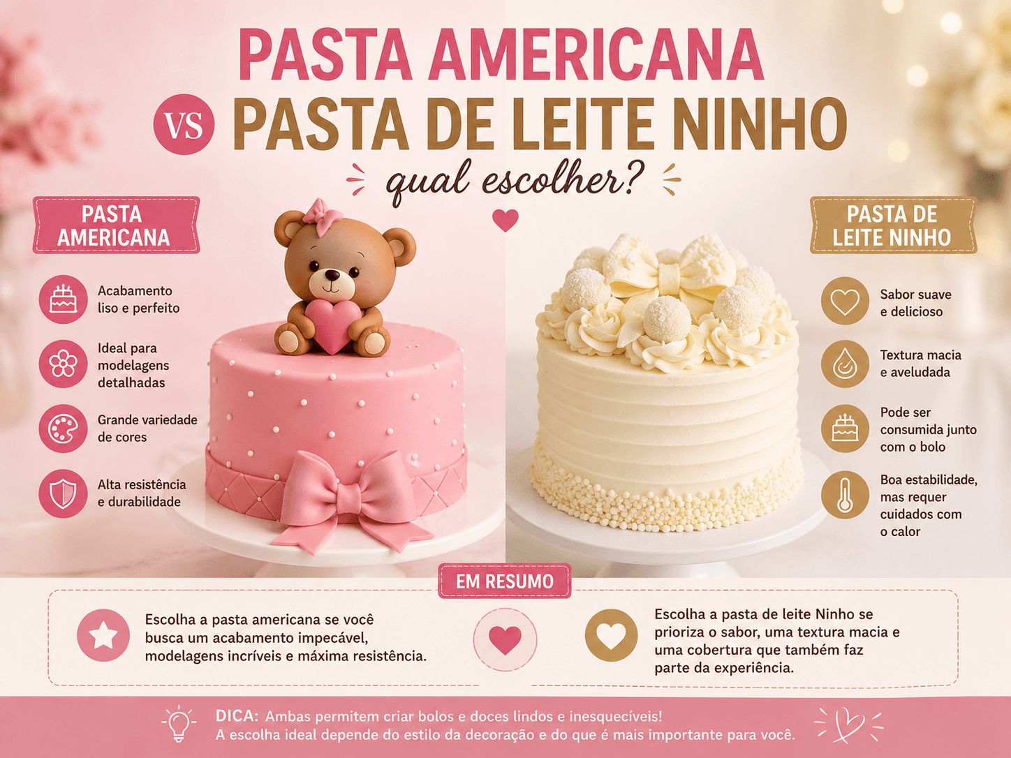 Pasta americana ou leite ninho?